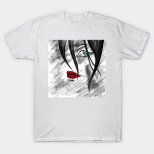 the woman and the noir night dream ecopop T-Shirt